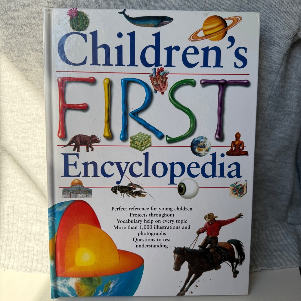 Children's First Encyclopedia Hardcover Book Educational Reference Kids Learning